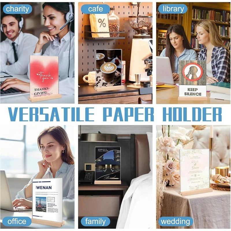 T - Shape Beech Acrylic Table Card best